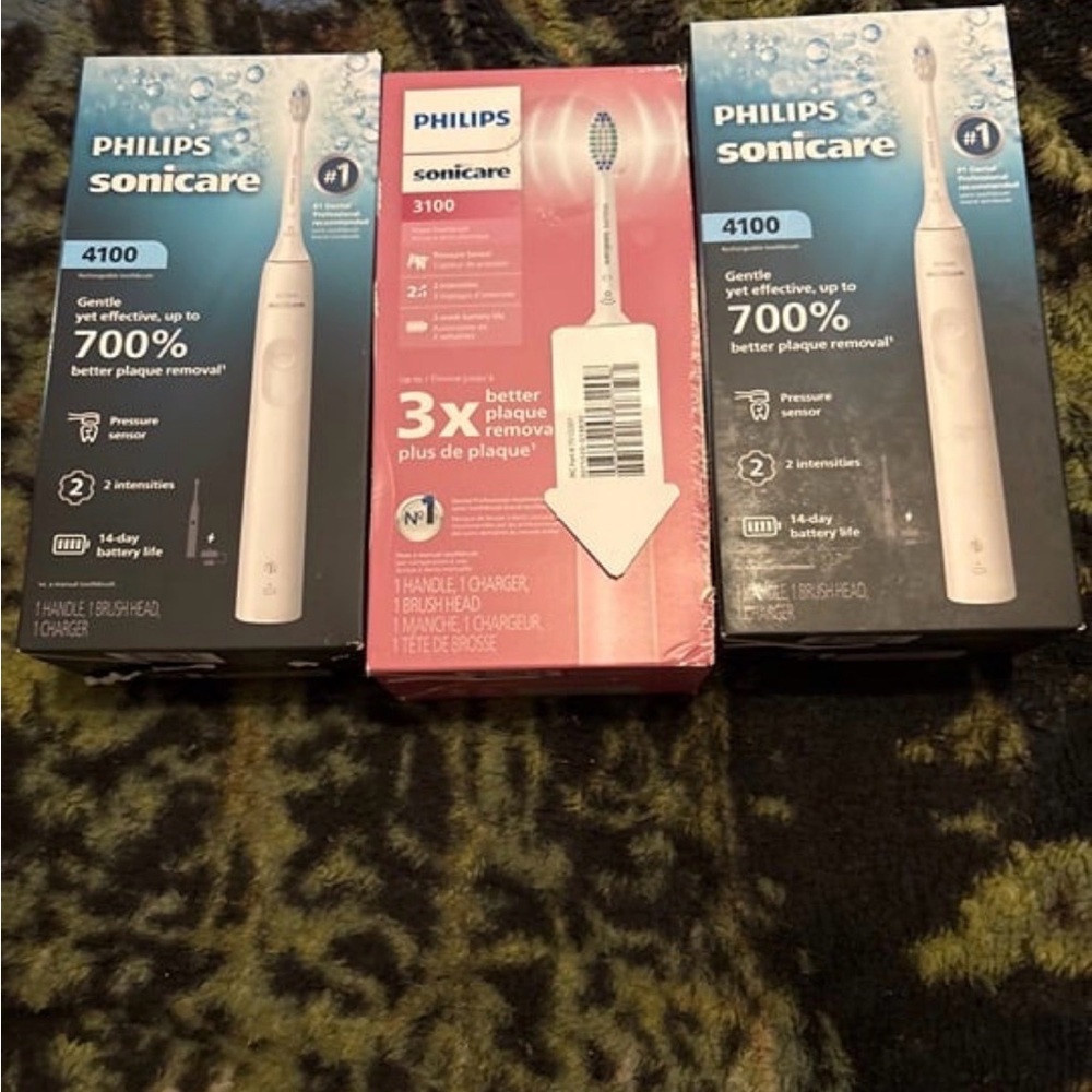 Philips Sonicare 4100 and 3100 Electric Toothbrush Set